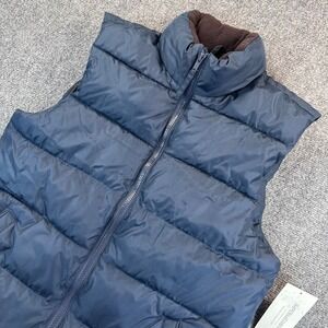 Old Navy‎ Women's S Blue Quilted Puffer Vest Jacket Water Resistant Insulated